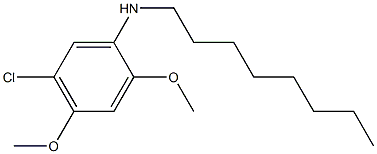 5-chloro-2,4-dimethoxy-N-octylaniline Struktur