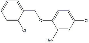 5-chloro-2-[(2-chlorophenyl)methoxy]aniline Struktur