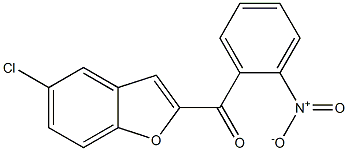 5-chloro-2-[(2-nitrophenyl)carbonyl]-1-benzofuran Struktur