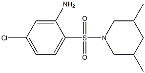 5-chloro-2-[(3,5-dimethylpiperidine-1-)sulfonyl]aniline Struktur