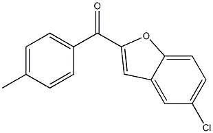 5-chloro-2-[(4-methylphenyl)carbonyl]-1-benzofuran Struktur