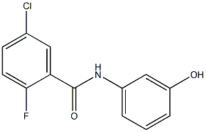 5-chloro-2-fluoro-N-(3-hydroxyphenyl)benzamide Struktur