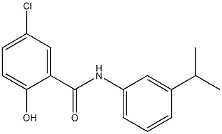 5-chloro-2-hydroxy-N-[3-(propan-2-yl)phenyl]benzamide Struktur