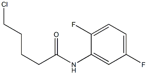 5-chloro-N-(2,5-difluorophenyl)pentanamide Struktur