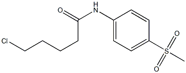 5-chloro-N-(4-methanesulfonylphenyl)pentanamide Struktur