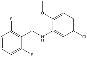 5-chloro-N-[(2,6-difluorophenyl)methyl]-2-methoxyaniline Struktur