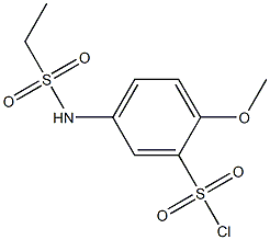 5-ethanesulfonamido-2-methoxybenzene-1-sulfonyl chloride Struktur