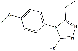 5-ethyl-4-(4-methoxyphenyl)-4H-1,2,4-triazole-3-thiol Struktur