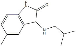 5-methyl-3-[(2-methylpropyl)amino]-2,3-dihydro-1H-indol-2-one Struktur