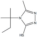 5-methyl-4-(2-methylbutan-2-yl)-4H-1,2,4-triazole-3-thiol Struktur