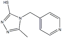 5-methyl-4-(pyridin-4-ylmethyl)-4H-1,2,4-triazole-3-thiol Struktur