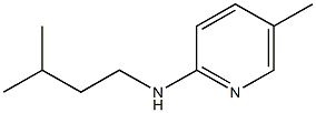 5-methyl-N-(3-methylbutyl)pyridin-2-amine Struktur