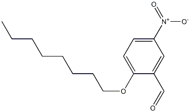 5-nitro-2-(octyloxy)benzaldehyde Struktur