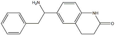 6-(1-amino-2-phenylethyl)-1,2,3,4-tetrahydroquinolin-2-one Struktur