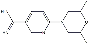 6-(2,6-dimethylmorpholin-4-yl)pyridine-3-carboximidamide Struktur