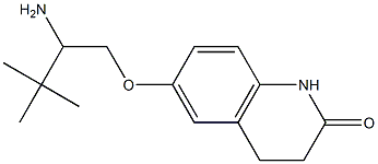 6-(2-amino-3,3-dimethylbutoxy)-3,4-dihydroquinolin-2(1H)-one Struktur