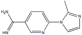 6-(2-methyl-1H-imidazol-1-yl)pyridine-3-carboximidamide Struktur