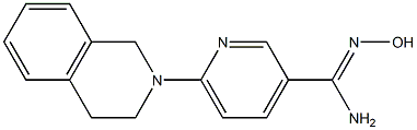 6-(3,4-dihydroisoquinolin-2(1H)-yl)-N'-hydroxypyridine-3-carboximidamide Struktur