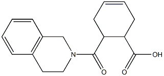 6-(3,4-dihydroisoquinolin-2(1H)-ylcarbonyl)cyclohex-3-ene-1-carboxylic acid Struktur