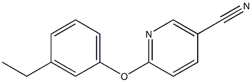 6-(3-ethylphenoxy)nicotinonitrile Struktur