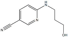 6-[(3-hydroxypropyl)amino]pyridine-3-carbonitrile Struktur