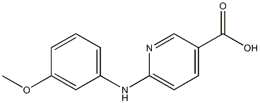 6-[(3-methoxyphenyl)amino]pyridine-3-carboxylic acid Struktur