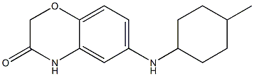 6-[(4-methylcyclohexyl)amino]-3,4-dihydro-2H-1,4-benzoxazin-3-one Struktur