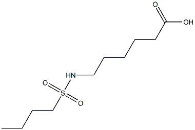 6-[(butylsulfonyl)amino]hexanoic acid Struktur