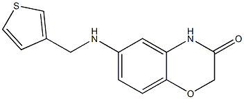 6-[(thiophen-3-ylmethyl)amino]-3,4-dihydro-2H-1,4-benzoxazin-3-one Struktur