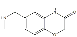 6-[1-(methylamino)ethyl]-3,4-dihydro-2H-1,4-benzoxazin-3-one Struktur