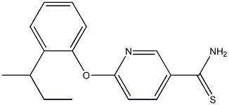 6-[2-(butan-2-yl)phenoxy]pyridine-3-carbothioamide Struktur