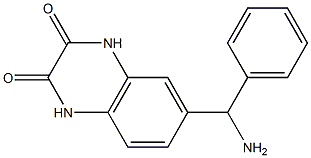 6-[amino(phenyl)methyl]-1,2,3,4-tetrahydroquinoxaline-2,3-dione Struktur