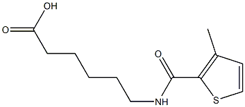 6-{[(3-methylthien-2-yl)carbonyl]amino}hexanoic acid Struktur