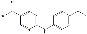 6-{[4-(propan-2-yl)phenyl]amino}pyridine-3-carboxylic acid Struktur