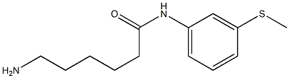 6-amino-N-[3-(methylthio)phenyl]hexanamide Struktur