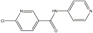 6-chloro-N-(pyridin-4-yl)pyridine-3-carboxamide Struktur