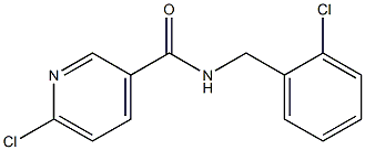 6-chloro-N-[(2-chlorophenyl)methyl]pyridine-3-carboxamide Struktur