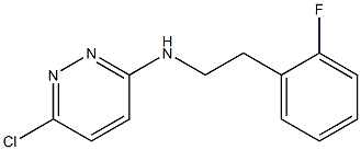 6-chloro-N-[2-(2-fluorophenyl)ethyl]pyridazin-3-amine Struktur