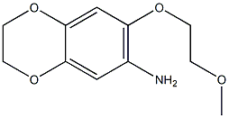 7-(2-methoxyethoxy)-2,3-dihydro-1,4-benzodioxin-6-amine Struktur