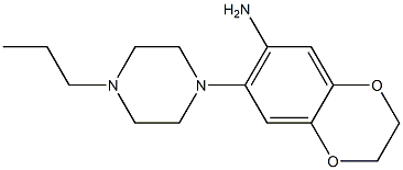 7-(4-propylpiperazin-1-yl)-2,3-dihydro-1,4-benzodioxin-6-amine Struktur