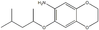 7-[(4-methylpentan-2-yl)oxy]-2,3-dihydro-1,4-benzodioxin-6-amine Struktur