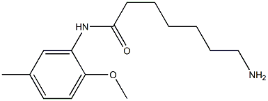 7-amino-N-(2-methoxy-5-methylphenyl)heptanamide Struktur