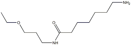 7-amino-N-(3-ethoxypropyl)heptanamide Struktur