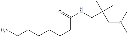 7-amino-N-[3-(dimethylamino)-2,2-dimethylpropyl]heptanamide Struktur