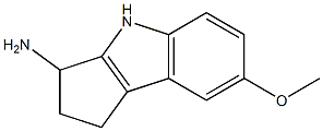 7-methoxy-1H,2H,3H,4H-cyclopenta[b]indol-3-amine Struktur