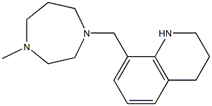 8-[(4-methyl-1,4-diazepan-1-yl)methyl]-1,2,3,4-tetrahydroquinoline Struktur