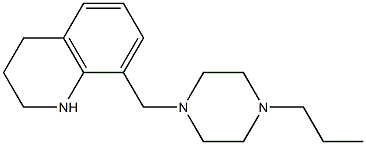 8-[(4-propylpiperazin-1-yl)methyl]-1,2,3,4-tetrahydroquinoline Struktur