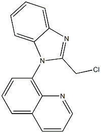 8-[2-(chloromethyl)-1H-1,3-benzodiazol-1-yl]quinoline Struktur