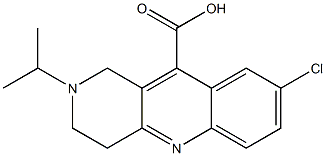 8-chloro-2-(propan-2-yl)-1H,2H,3H,4H-benzo[b]1,6-naphthyridine-10-carboxylic acid Struktur