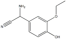 amino(3-ethoxy-4-hydroxyphenyl)acetonitrile Struktur